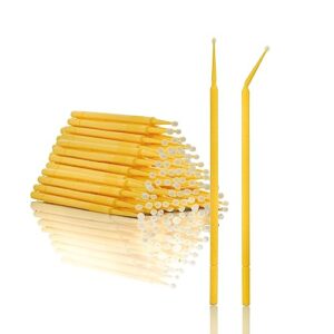 abn fine-point disposable brush applicator 100 pack – for lint-free detailing, touchups, and more