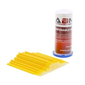 ABN Fine-Point Disposable Brush Applicator 100 Pack – for Lint-Free Detailing, Touchups, and More