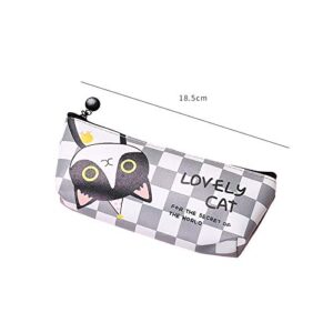 Set of 4 - ZICOME Adoarable Cat Style Memories Pastorable Pencil Case Coin Makeup Bag Purse Case