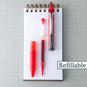 Pilot Precise V7 RT Retractable Rolling Ball Pens, Fine Point, Red Ink, 6 Pack