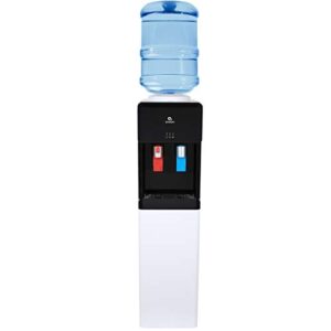 avalon a2tlwatercooler top loading water cooler dispenser, black, black&white