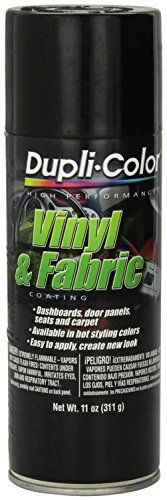 Dupli-Color HVP104 Gloss Black High Performance Vinyl and Fabric Spray - 11 oz. Color: Gloss Black