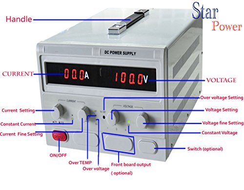 Precision 0-100V,0-10A Adjustable Switch Power Supply Digital Regulated Lab Grade