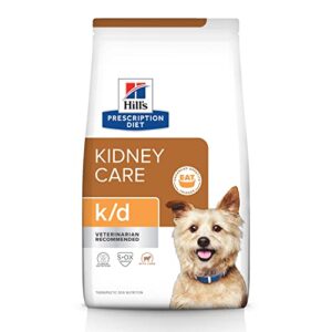 hill's prescription diet k/d kidney care with lamb dry dog food, veterinary diet, 17.6 lb. bag