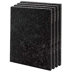 winix 115119 size 21-additional odor control carbon pre-filters-set of 4 5300-2 and c535, black