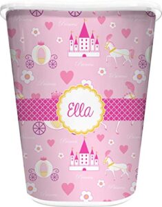 rnk shops princess carriage waste basket - single sided (white) (personalized)