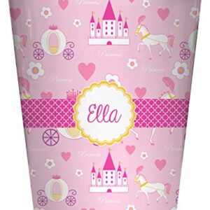 RNK Shops Princess Carriage Waste Basket - Single Sided (White) (Personalized)