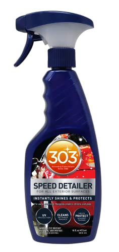 303 Speed Detailer - For All Exterior Automotive Surfaces - Instantly Shines And Protects Paint - Cleans Between Washes - UV Protection, 16 fl. oz. (30216CSR) Packaging May Vary