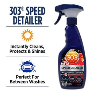 303 Speed Detailer - For All Exterior Automotive Surfaces - Instantly Shines And Protects Paint - Cleans Between Washes - UV Protection, 16 fl. oz. (30216CSR) Packaging May Vary