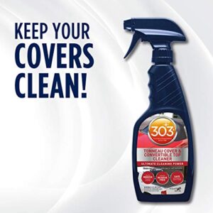 303 Tonneau Cover and Convertible Top Cleaner - Vinyl and Fabric Top Cleaner - Ultimate Cleaning Power - Helps Remove Tough Stains - Rinses Residue Free - 16 fl. oz. (30571CSR) Packaging May Vary