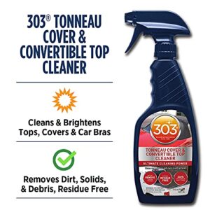 303 Tonneau Cover and Convertible Top Cleaner - Vinyl and Fabric Top Cleaner - Ultimate Cleaning Power - Helps Remove Tough Stains - Rinses Residue Free - 16 fl. oz. (30571CSR) Packaging May Vary