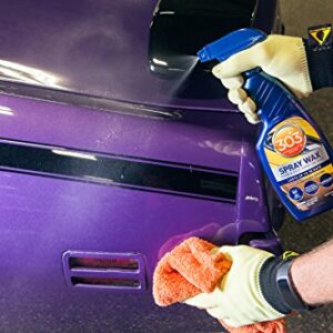 303 Spray Wax - Quick And Easy Spray On Wax - Lasts Up To 90 Days - Use On Wet Or Dry Surfaces - Natural And Synthetic Protection - Carnauba Wax Formulation, 16 fl. oz. (30217CSR) Packaging May Vary