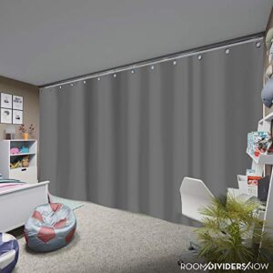 Room/Dividers/Now Ceiling Track Room Divider Kit - XXX-Large A, 8ft Tall x 14ft - 18ft Wide (Slate Gray)