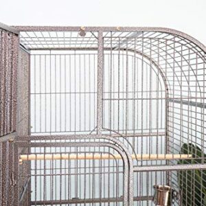 Double Cage with Center Divider for Bird Parrot Aviary W64xd32xh73