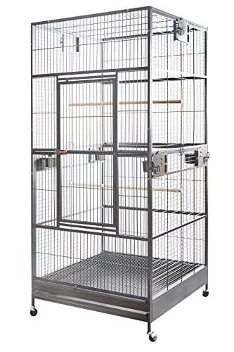 XXL Large Bird Flight Cage Parrot Aviary H80xw35.5xd35.5