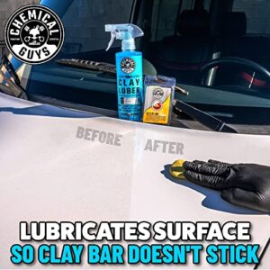 Chemical Guys CLY_113 OG Clay Bar & Lubber Synthetic Lubricant Kit, Light/Medium Duty (16 oz) (2 Items) , Yellow