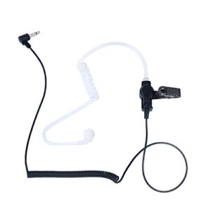 KEYBLU Law Enforcement Surveillance Kit Acoustic Tube Listen-only Earpiece for 2 Way Radio (3.5MM)