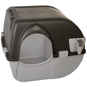 Omega Paw Self-Cleaning Litter Box, Large, Green and Beige