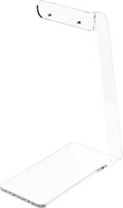 plymor clear acrylic signpost-style pair hanging earring display stand, 2.375" w x 4" d x 6" h