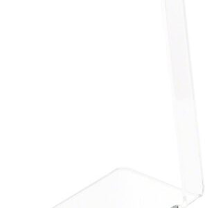 Plymor Clear Acrylic Signpost-style Pair Hanging Earring Display Stand, 2.375" W x 4" D x 6" H