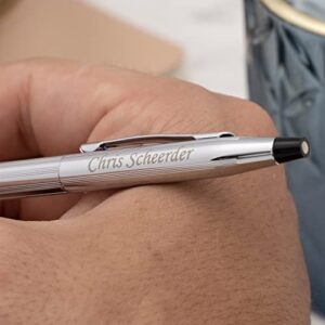 Dayspring Pens Personalized Cross Pen | Engraved Cross Classic Century Pen Lustrous Chrome Ballpoint Gift Pen, Custom Engraving Executive Gift Pen.