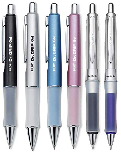 PILOT Dr. Grip Limited Refillable & Retractable Gel Ink Rolling Ball Pen, Fine Point (Assorted)