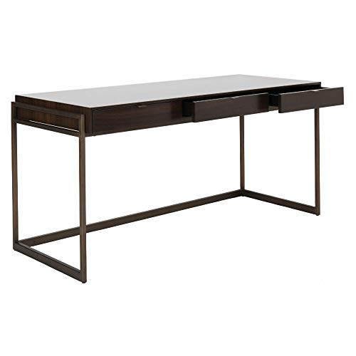 Safavieh Couture Collection Genevieve Smoked Eucalyptus 3-Drawer Writing Desk