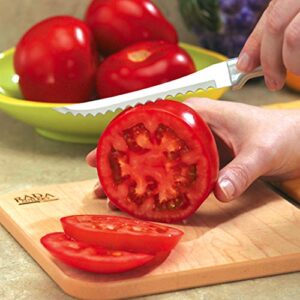 RADA Cutlery Tomato Slicing Knife – Stainless Steel Blade With Aluminum Handle Made in USA, 8-7/8 Inches, 2 Pack