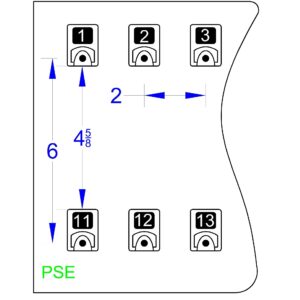 KEYSTAND # 60PGE, 60 Extra Space Numbered Hooks for Car Keys with Remote Control (60 Sets of Tag & Ring Included)