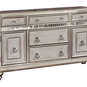 Coaster Home Furnishings Bling Game 5-Drawer Dining Server Metallic Platinum 106475