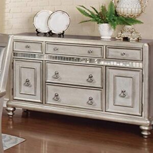 Coaster Home Furnishings Bling Game 5-Drawer Dining Server Metallic Platinum 106475