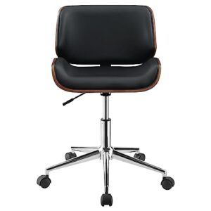 Coaster Home Furnishings Addington Adjustable Height Office Chair Black and Chrome