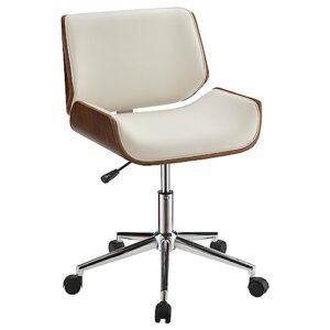 coaster home furnishings addington adjustable height office chair ecru and chrome