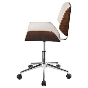 Coaster Home Furnishings Addington Adjustable Height Office Chair Ecru and Chrome