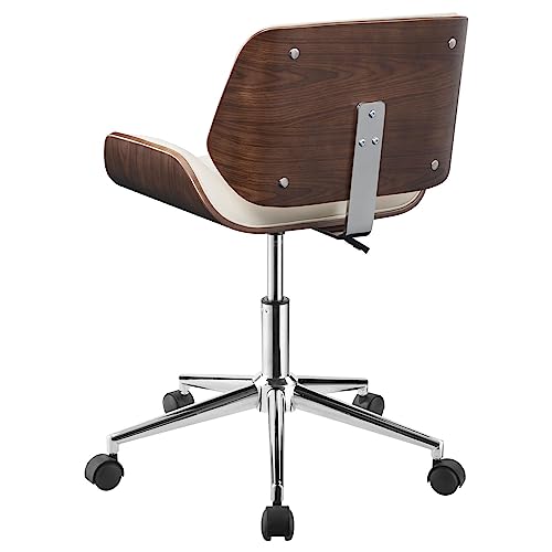 Coaster Home Furnishings Addington Adjustable Height Office Chair Ecru and Chrome