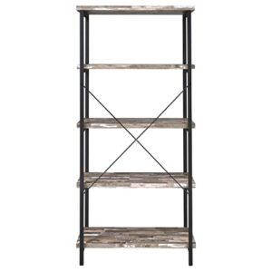 Coaster Furniture Bookcase Salvaged Cabin and Black 801552