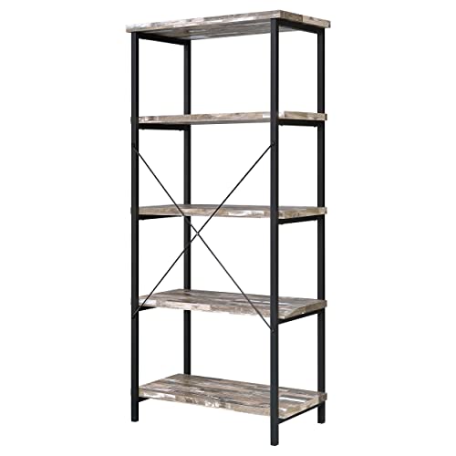 Coaster Furniture Bookcase Salvaged Cabin and Black 801552