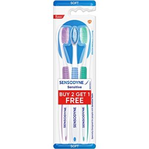 sensodyne sensitive toothbrush (2+1 pack)