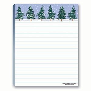 Winter Theme Notepads - 4 Assorted Note Pads - Winter Scene