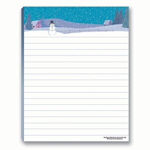 Winter Theme Notepads - 4 Assorted Note Pads - Winter Scene