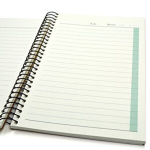 Small Spiral Notebook, 240 Lined Pages, A6 Size Wide Ruled Paper, Recycled Hard Cover - GoldenSunny