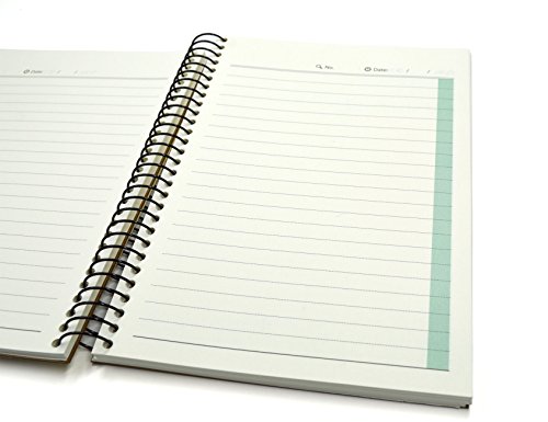 Small Spiral Notebook, 240 Lined Pages, A6 Size Wide Ruled Paper, Recycled Hard Cover - GoldenSunny