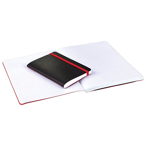 Black n' Red Notebook, Durable Flex Cover, Premium Optik Paper, Scribzee App Compatible, Environmentally Friendly, Secure Casebound Binding, 8-1/4" x 5-3/4", 71 Double-Sided Ruled Sheets, 1 Count (400065000)