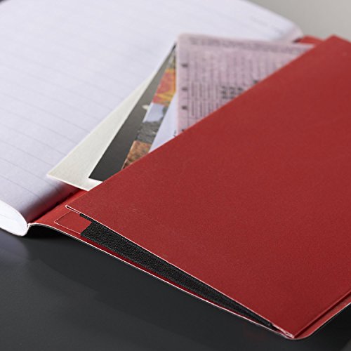 Black n' Red Notebook, Durable Flex Cover, Premium Optik Paper, Scribzee App Compatible, Environmentally Friendly, Secure Casebound Binding, 8-1/4" x 5-3/4", 71 Double-Sided Ruled Sheets, 1 Count (400065000)