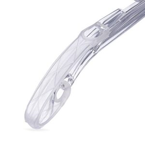 household mall 3.7 inch 100pcs clear p-grab non-slip hanger grips rubber strips closet accessories shoulder shaper holder
