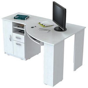Inval ET-3415 Computer Desk, Washed Oak