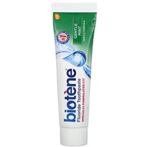 biotene toothpaste gentle mint fluoride 4.3 oz, 2 pack