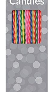 Creative Converting Two-Tone Party Candle, 8", Multicolored