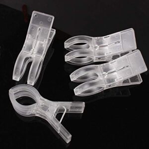 WARMBUY Clear Plastic Towel Clips, 8 Pack