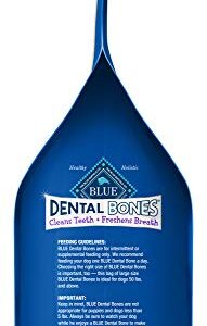 Blue Buffalo Dental Bones Large Natural Dental Chew Dog Treats, (50 lbs and up) 36-oz Bag Jumbo Pack